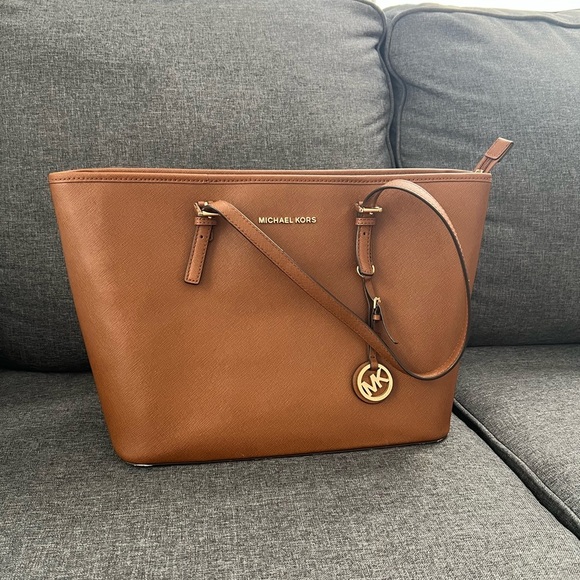 Michael Kors Brown Leather Tote - Picture 4 of 6